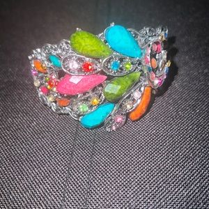 Colorful Stones Peacock Bracelet